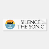 Stilte de Sonic Bumpersticker (Voorkant)