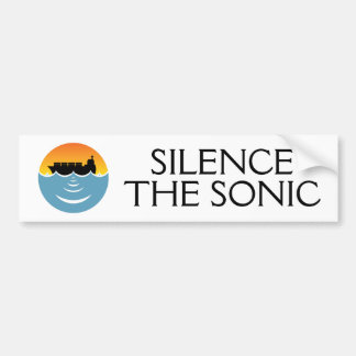 Stilte de Sonic Bumpersticker
