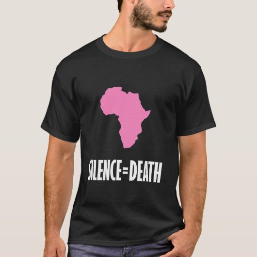 Stilte = Dood in Afrika T-shirt (Voorkant)