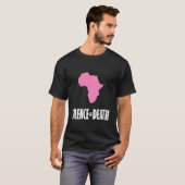 Stilte = Dood in Afrika T-shirt (Voorkant volledig)