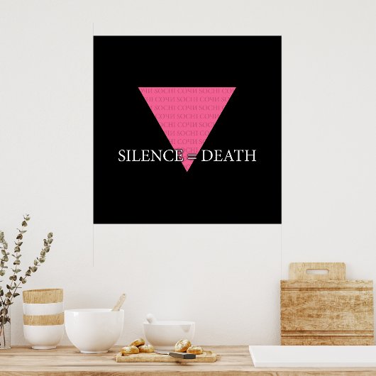 Stilte = Dood Poster (Keuken)