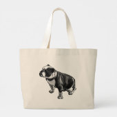 Stilte dragen grote tote bag (Achterkant)