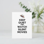 Stilte en stille films bekijken briefkaart (Staand voorkant)