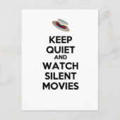 Stilte en stille films bekijken briefkaart (Voorkant)
