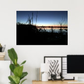 Stilte in de Arkansas Duck Blind Poster (Thuiskantoor)