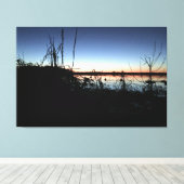 Stilte in de Duck Blind Canvas Afdruk (Insitu (Houten vloer))