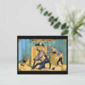 Stilte in de rechtbank briefkaart (Staand voorkant)