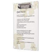 Stilte Inspirerend geschreven woord gedicht Klembord (Links)