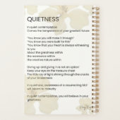Stilte Inspirerend geschreven woord gedicht Planner (Achterkant)