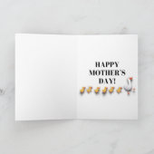 Stilte is een gouden grappige Moederdag kaart (Binnen)