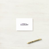 Stilte is een luxe Minimalistische Post-it® Notiti Notes (Op bureau)