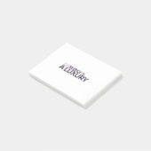 Stilte is een luxe Minimalistische Post-it® Notiti Notes (Schuin)