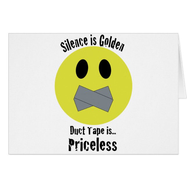 Stilte is Golden Duct Tape zonder grenzen (Voorkant Horizontaal)