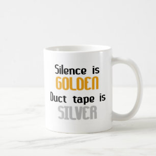 Stilte is Golden Ductape is zilver Koffiemok