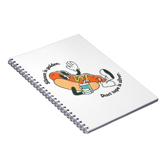 stilte is goud notitieboek (Rechterzijde)