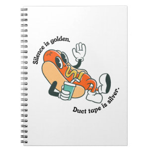 stilte is goud notitieboek