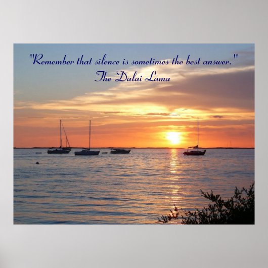 Stilte is het antwoord - Poster (Voorkant)