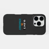 Stilte is iPhone hoesje (Achterkant horizontaal)
