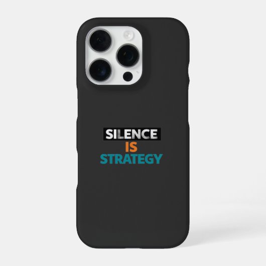Stilte is iPhone hoesje (Achterkant)
