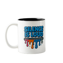 Stilte Is Luid Vet Typografie Kunstmok