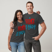 Stilte is luide stilte citaat grappig t-shirt (Unisex)