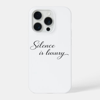 Stilte Is Luxe iPhone 16 Hoesje Minimalistische Es 15 Pro Case