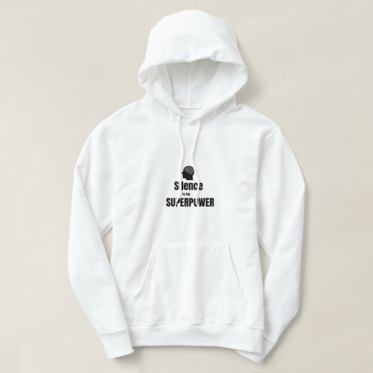 Stilte Is Mijn Superkracht T-shirt (Design voorkant)