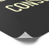 Stilte is toestemming poster (Hoek)