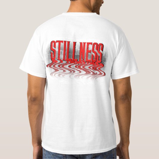 STILTE | Melancholie x typografie T-shirt (Achterkant)