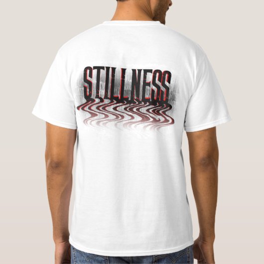 STILTE | Melancholie x typografie T-shirt (Achterkant)