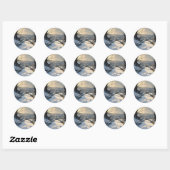Stilte Na Sneeuwval -  Ronde Sticker (Vel)