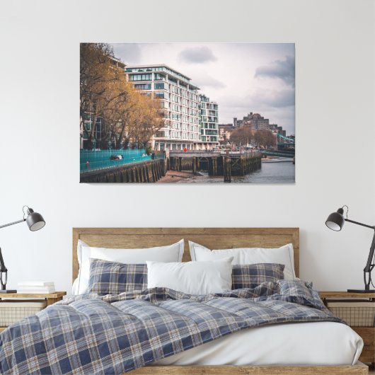 stilte op de zuidoever canvas afdruk (Insitu (Slaapkamer))