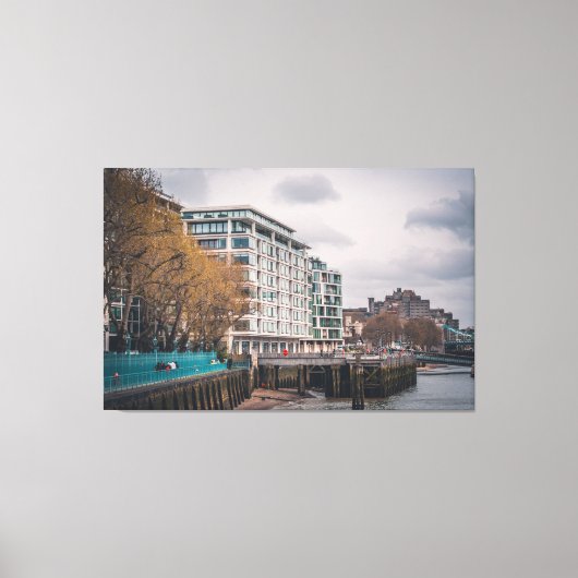 stilte op de zuidoever canvas afdruk (Voorkant)