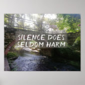 Stilte schaadt zelden proverb bridge poster (Voorkant)