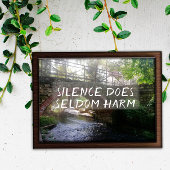 Stilte schaadt zelden proverb bridge poster