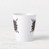 Stilte spreekt luider latte mok (Voorkant)