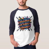 Stilte spreekt luider t-shirt (Voorkant)