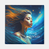 Stilte spreekt | Meditatie Hemelse Kunst Magneet (Voorkant)