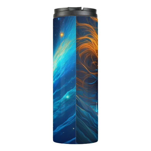 Stilte spreekt | Meditatie Hemelse Kunst Thermosbeker (Achterkant)