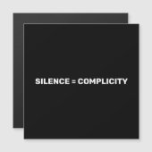 Stilte staat gelijk aan compliciteit Stop haat wit (Voorkant / Achterkant)