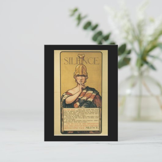 Stilte Tweede Wereldoorlog Briefkaart (Staand voorkant)