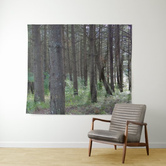 Stilte van de bosmuur wandkleed (In Situ (horizontaal))