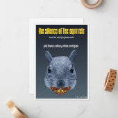 Stilte van de eekhoorns - een Parodie Notitiekaartje (Voorkant / Achterkant in situ)