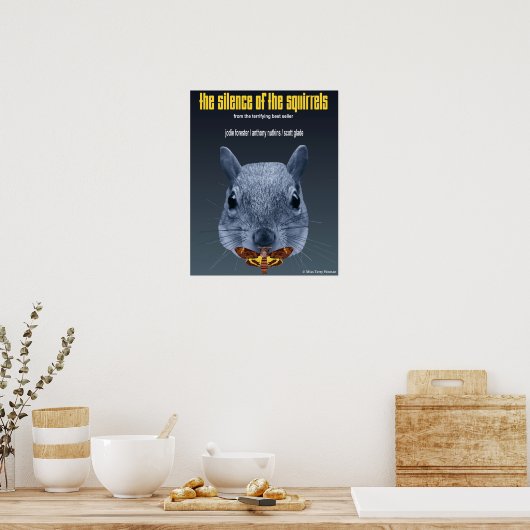 Stilte van de eekhoorns - een Parodie Poster (Keuken)