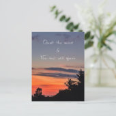 Stilte van de geest briefkaart (Staand voorkant)