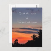 Stilte van de geest briefkaart (Voorkant / Achterkant)