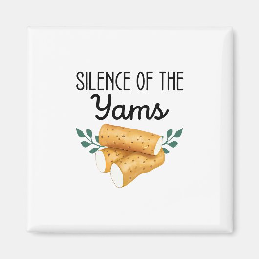 Stilte Van De Yams Grappige Groep Thanksgiving Wed Magneet (Voorkant)