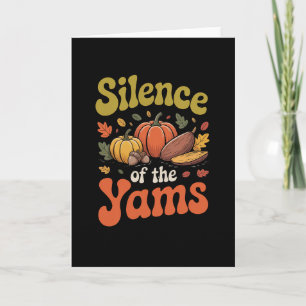 Stilte Van De Yams Thanksgiving Grappige Pun Kalko Kaart