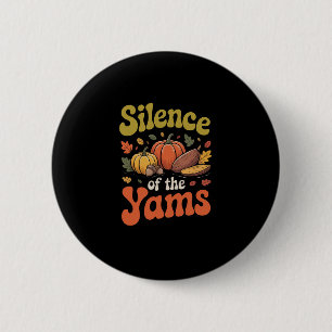 Stilte Van De Yams Thanksgiving Grappige Stuntel K Ronde Button 5,7 Cm