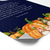 Stilte van een Pumpkin Patch van Laura Jaworski Poster (Hoek)